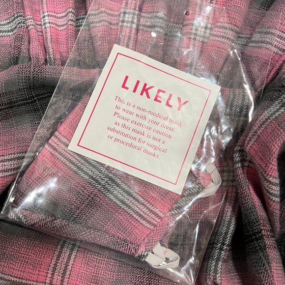 Pink Plaid Smock Bodice Drop Waist Midi / Maxi Ruffle Dress Size 0 - NWT - Picture 9 of 10